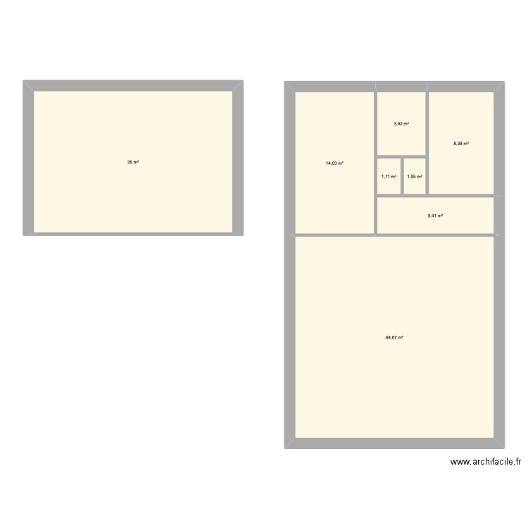 test. Plan de 8 pièces et 119 m2