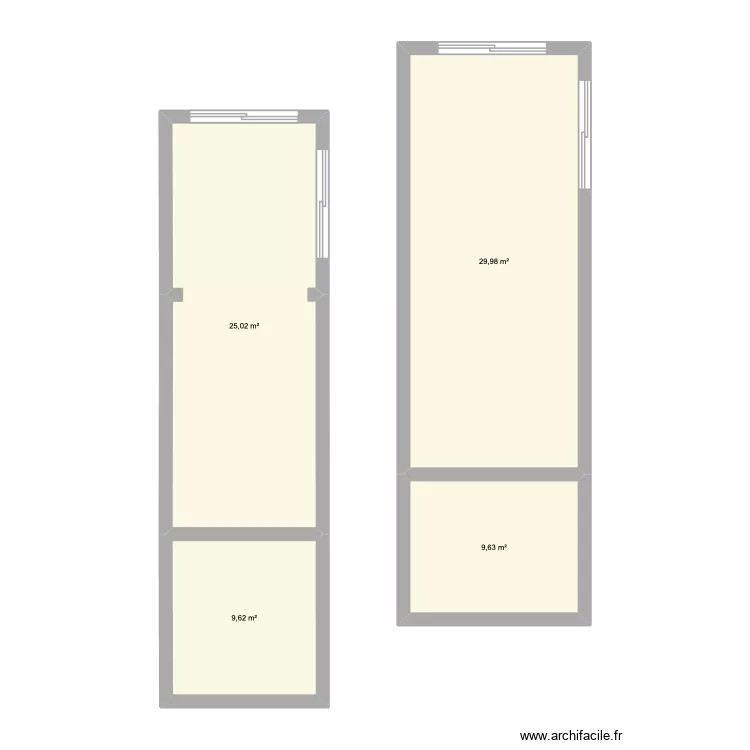 test. Plan de 4 et 74 m² test. Plan de 4 et 74 m²