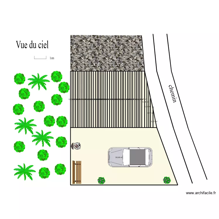 plan vue du ciel. Plan de 