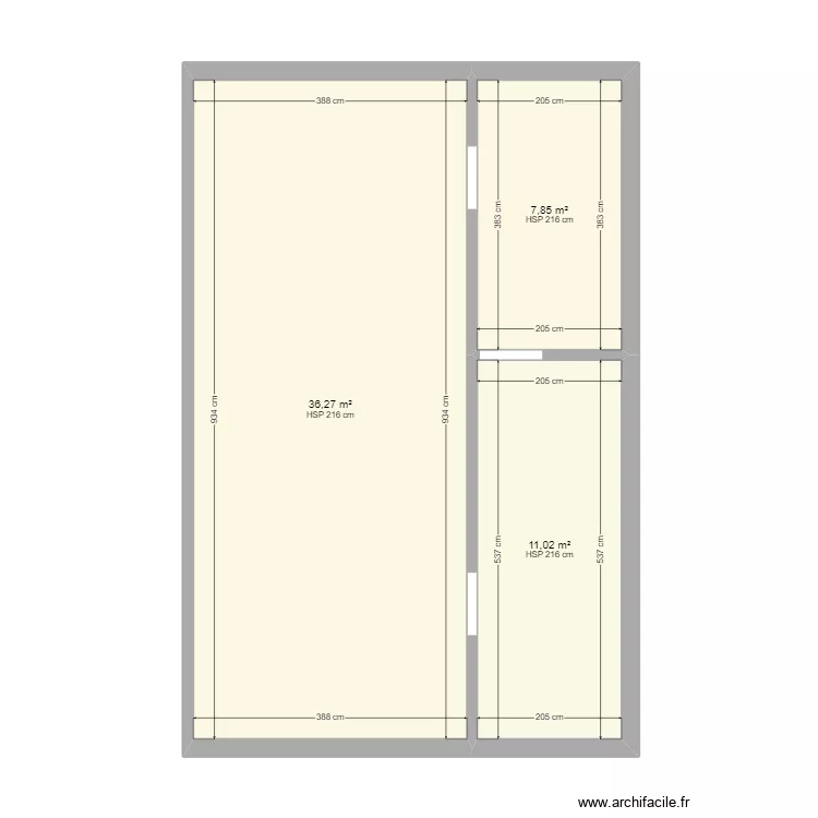 garage + cave. Plan de 