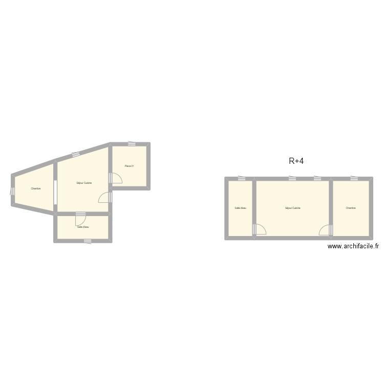 350601990. Plan de 7 pièces et 89 m2