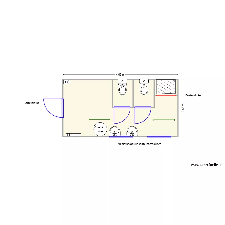 V418. Plan de 4 et 12 m² V418. Plan de 4 et 12 m²