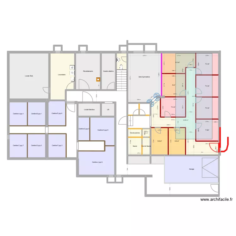 Ascona Cantina 14. Plan de 