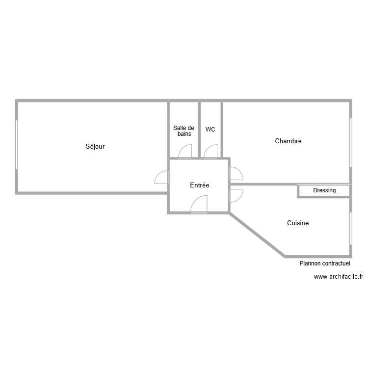 tastevin. Plan de 7 pièces et 138 m2