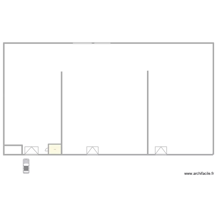plan usine. Plan de 1 Pièce et 9 m²