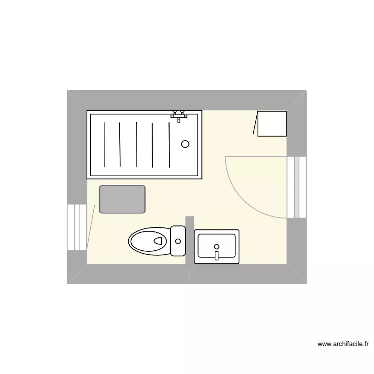 Maison, now 3. Plan de 1  et 5 m²