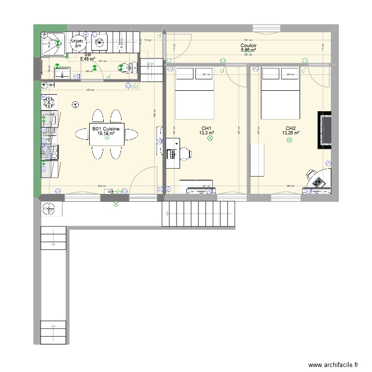 Bat-B-R+1. Plan de 0 pièce et 0 m2