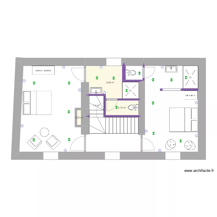 GB 1er &eacute;tage. Plan de 