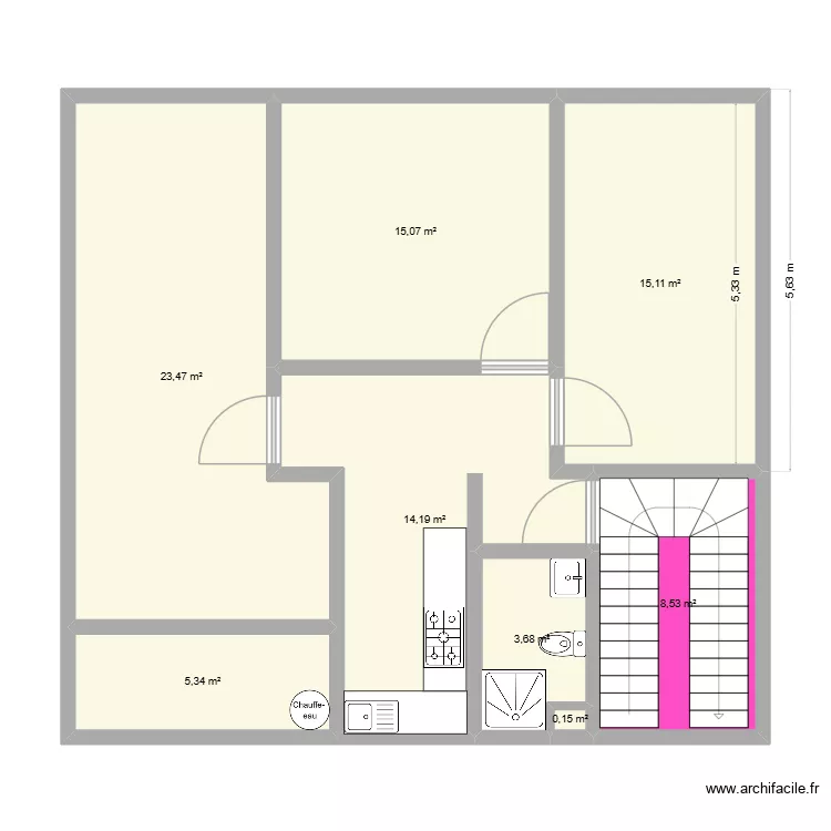 appartement. Plan de 8 et 86 m² appartement. Plan de 8 et 86 m²