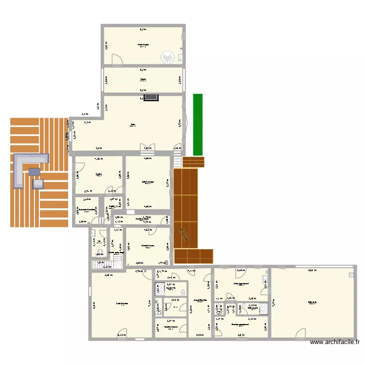 Mésangerie. Plan de 22 et 394 m² Mésangerie. Plan de 22 et 394 m²