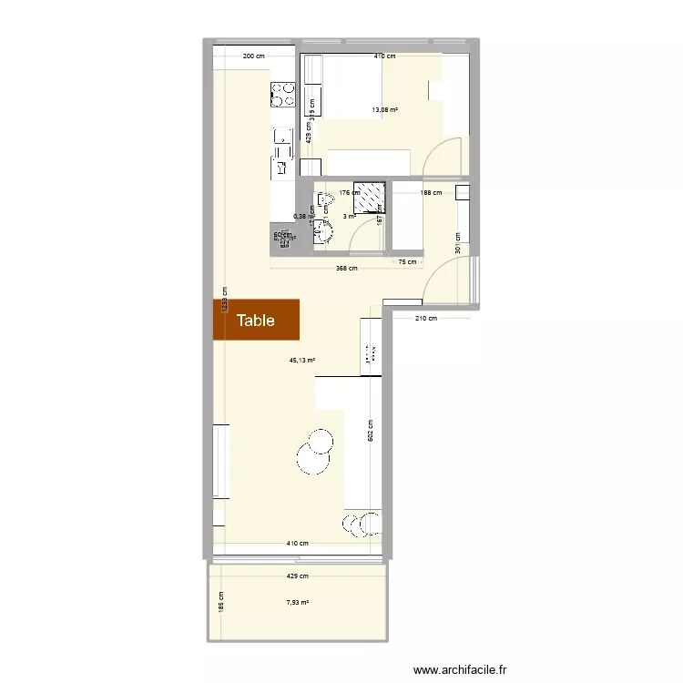 Appartement_dioguitto. Plan de 