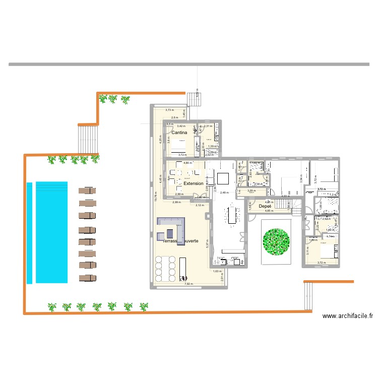 Carovigno 2 novembre version 2. Plan de 10 pièces et 156 m2