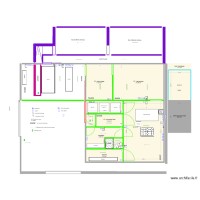 intérieur chambre froide 3 avec électricité prise lumière
