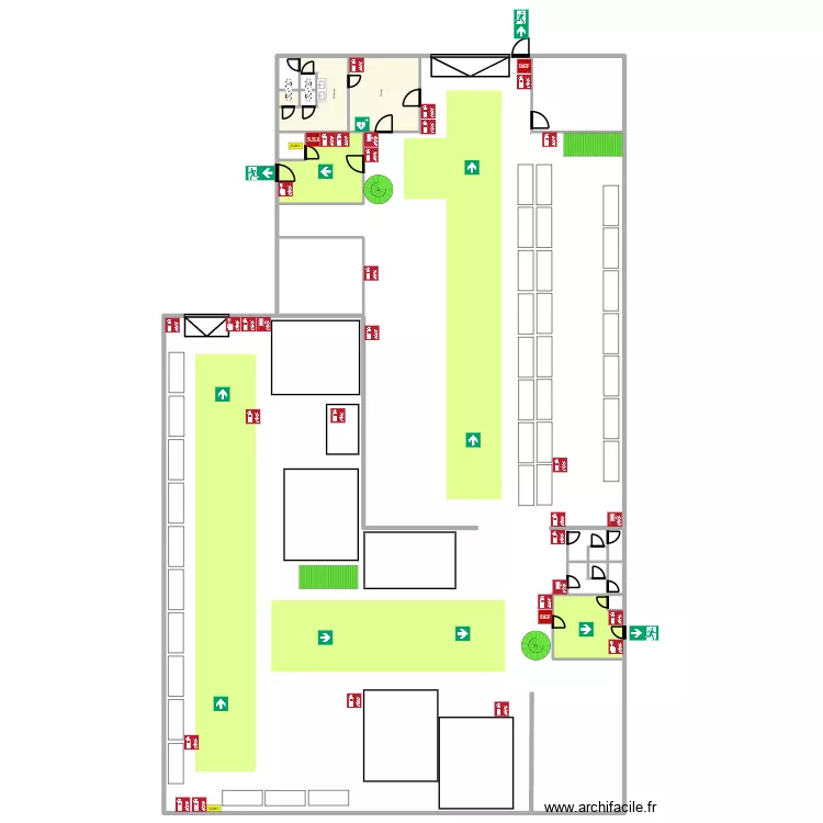 Banque A A3 Vertical. Plan de 16 Pièces et 387 m² Banque A A3 Vertical. Plan de 16 Pièces et 387 m²