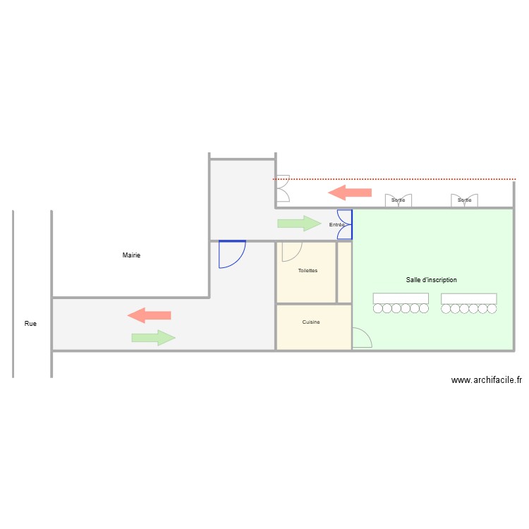 Salle de Rogéville 03. Plan de 6 pièces et 311 m2
