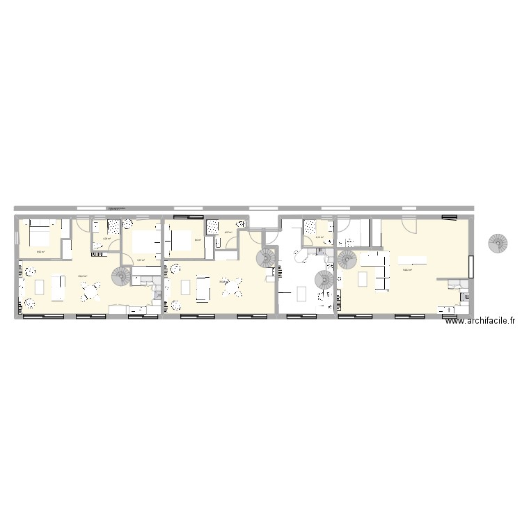 Joliot appartements#14/08/2025. Plan de 9 pièces et 167 m2