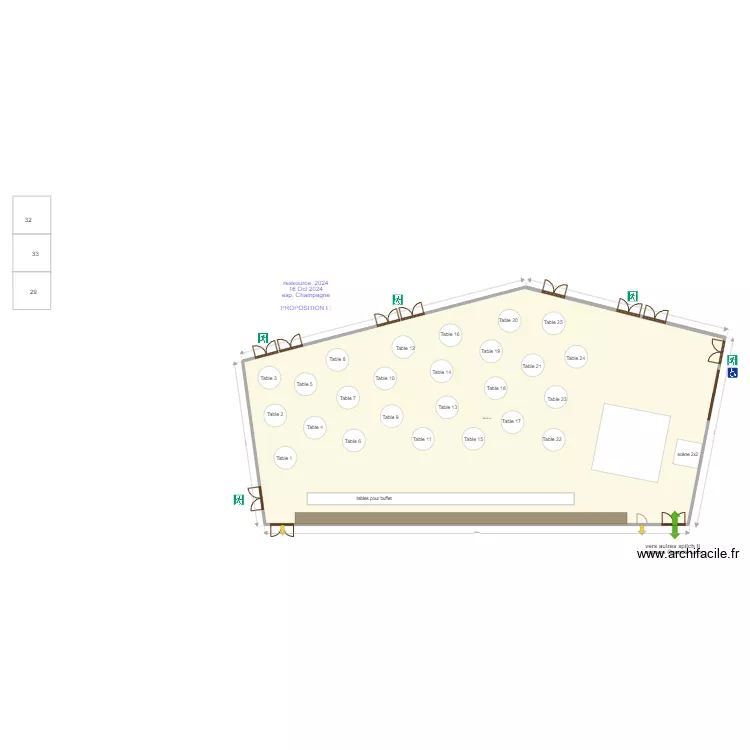 espace champagne congr&egrave;s ressource Oct 2024. Plan de 