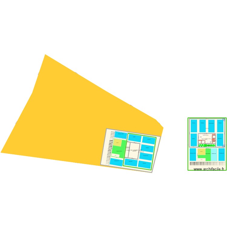 Padel Tour Ter. Plan de 29 pièces et 6588 m2