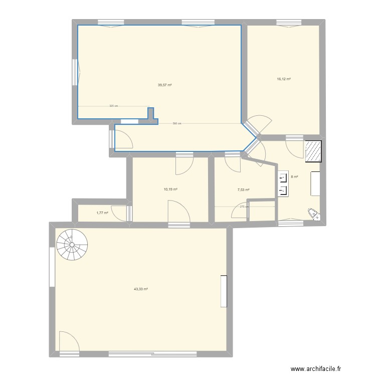 RDC Devant version 8. Plan de 0 pièce et 0 m2