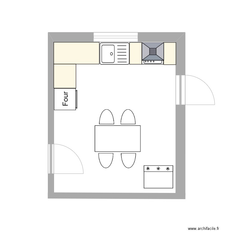 cuisine. Plan de 0 pièce et 0 m2