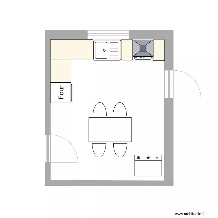 cuisine. Plan de cuisine. Plan de