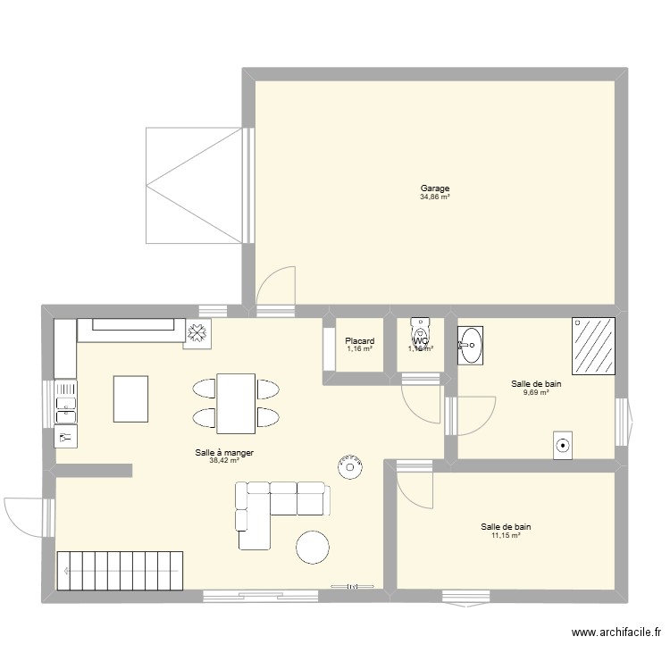 finiols. Plan de 0 pièce et 0 m2