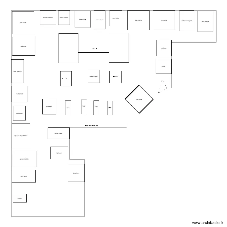 rituel sport club optimis&eacute;. Plan de 