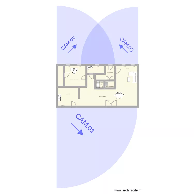PLAN JADOUL RDC. Plan de 6  et 94 m²