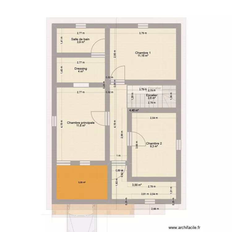 Ma maison etg 3cbes 1. Plan de 14  et 110 m²