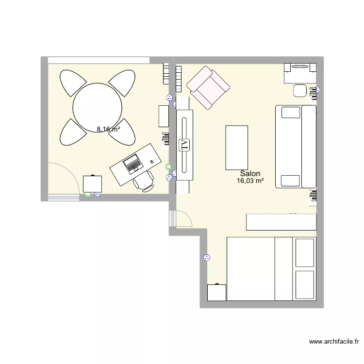 Montpellier avec atelier. Plan de 
