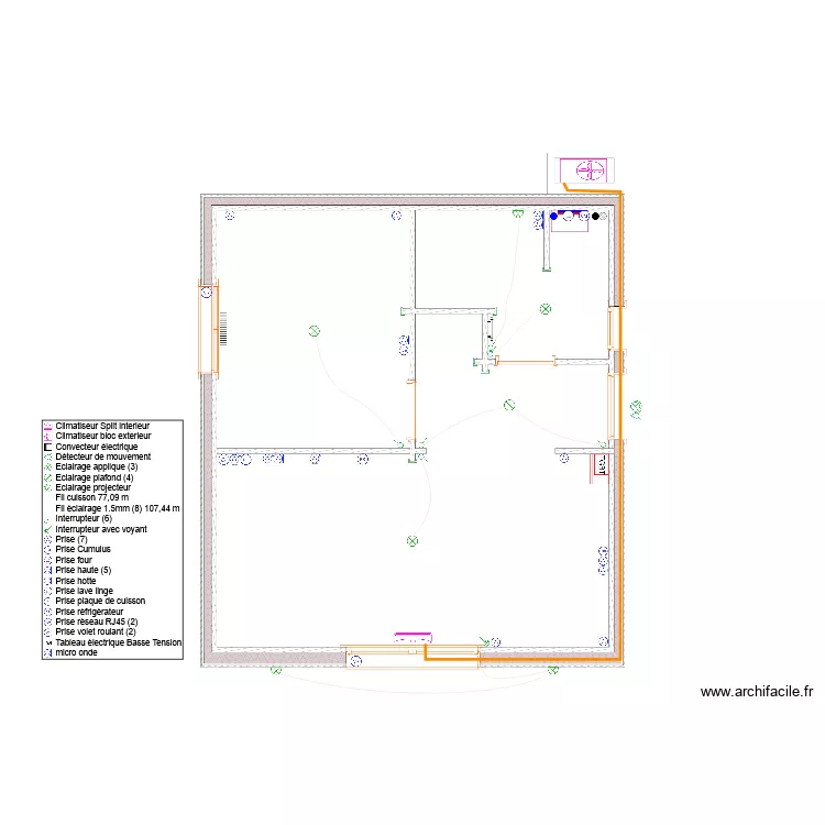 Gravi&egrave;re. Plan de 