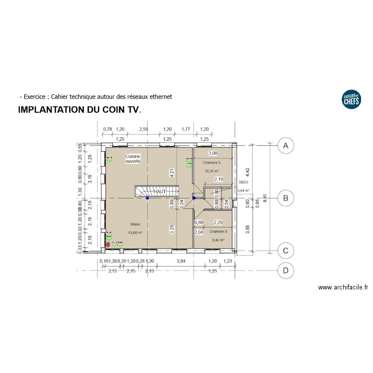 Atelier des chefs 1. Plan de 0 pièce et 0 m2