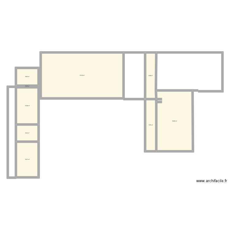 maison. Plan de 9 pièces et 146 m2