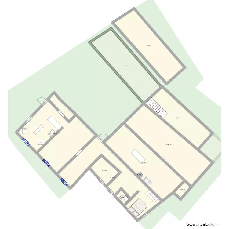 maison VJ. Plan de 16 Pièces et 596 m² maison VJ. Plan de 16 Pièces et 596 m²