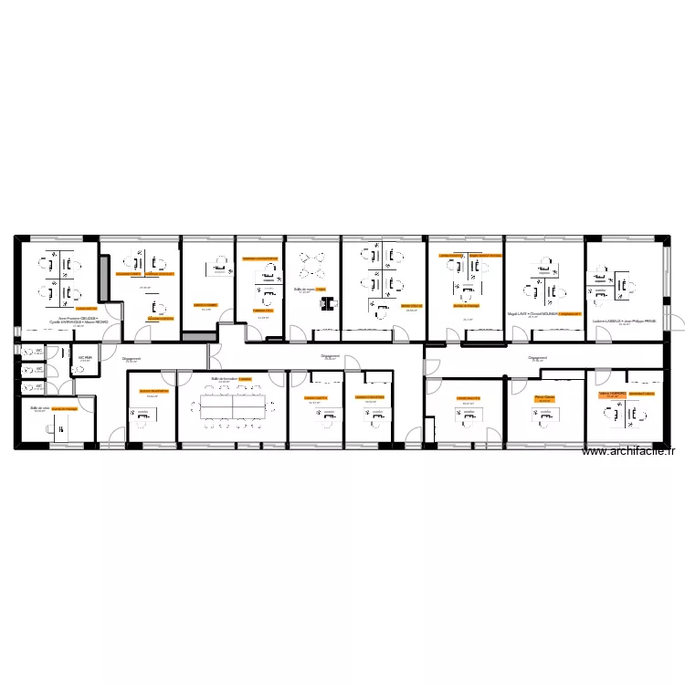 Albi P&eacute;lissier b&acirc;t F - Projet v2. Plan de 