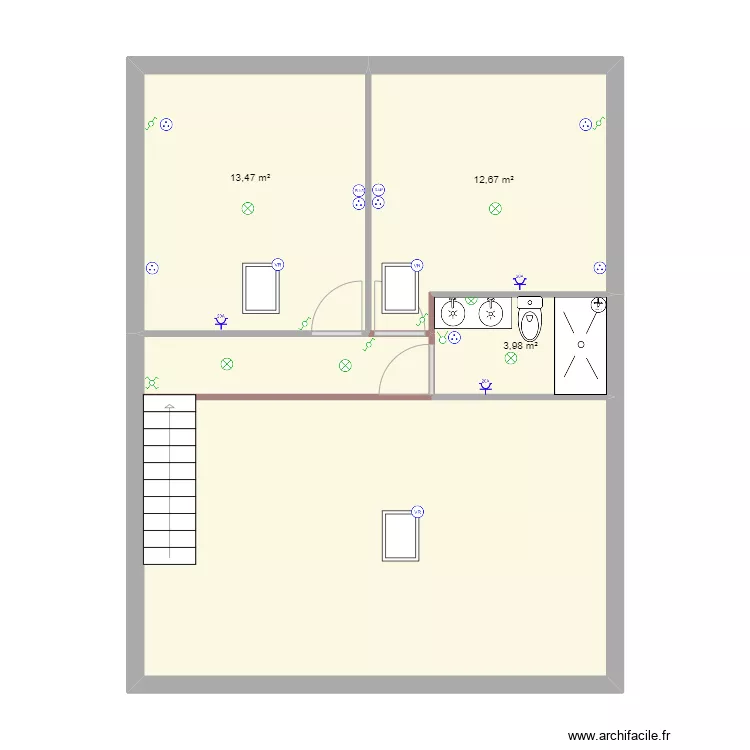 chalet marmande. Plan de 