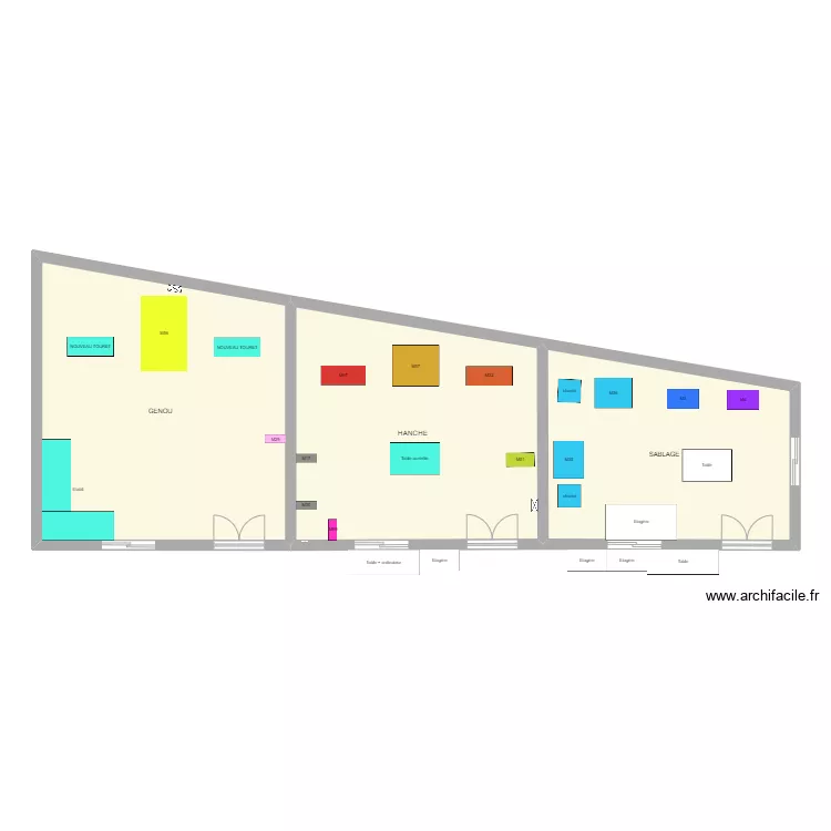 nouvelle implantation simple. Plan de 