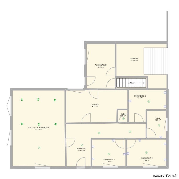 FIONNA. Plan de 11 pièces et 118 m2