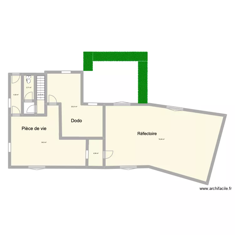 Mini-accueil 2 - Propositions. Plan de 7 et 148 m² Mini-accueil 2 - Propositions. Plan de 7 et 148 m²