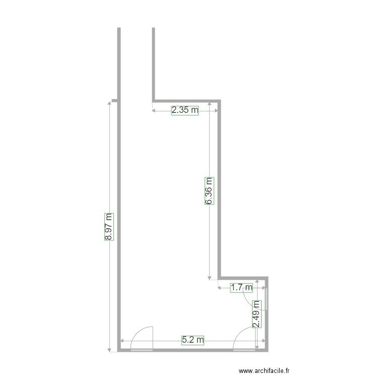 YMCA. Plan de 0 pièce et 0 m2