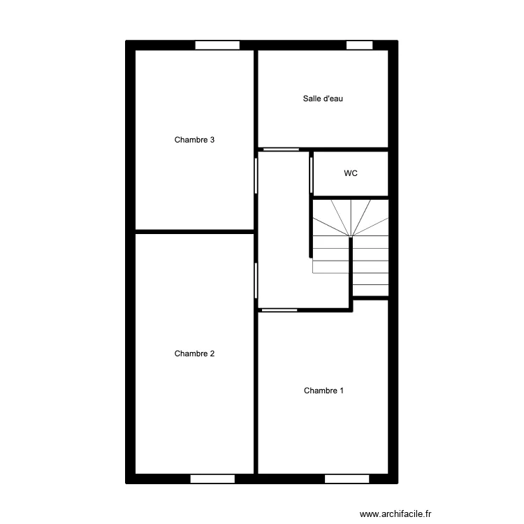 COULLET - Etage. Plan de 