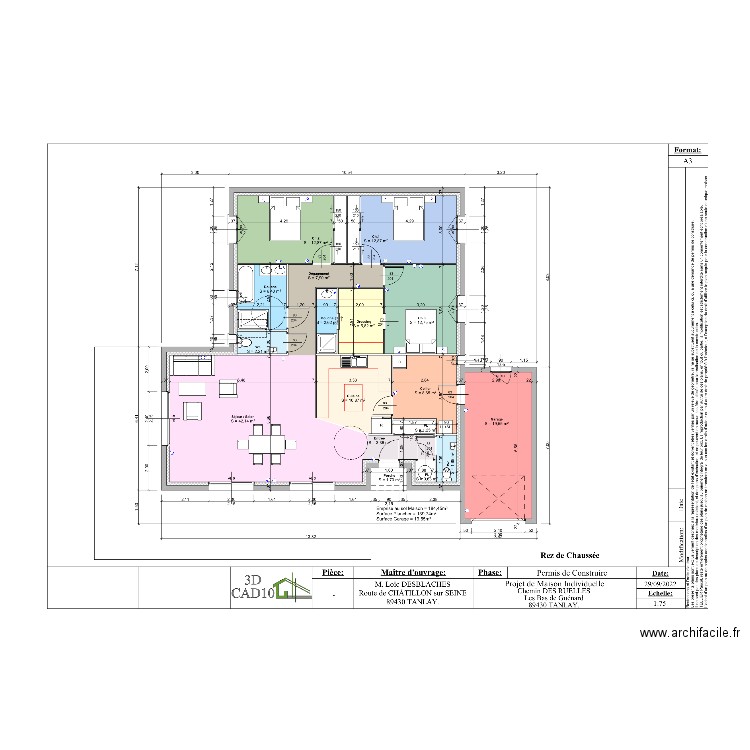 PLAN PC TANLAY. Plan de 0 pièce et 0 m2