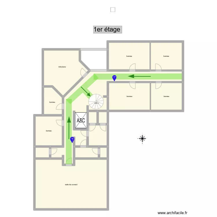 plan &eacute;chelle. Plan de 