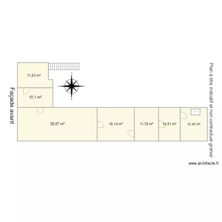 thuin grenier. Plan de 