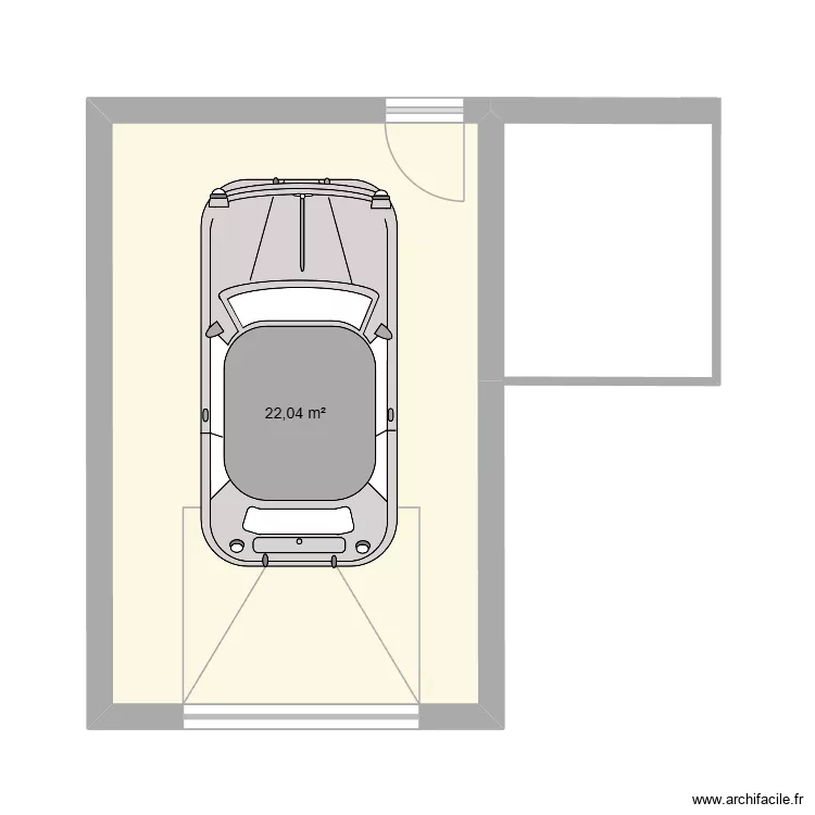 techno. Plan de 1 et 22 m² techno. Plan de 1 et 22 m²