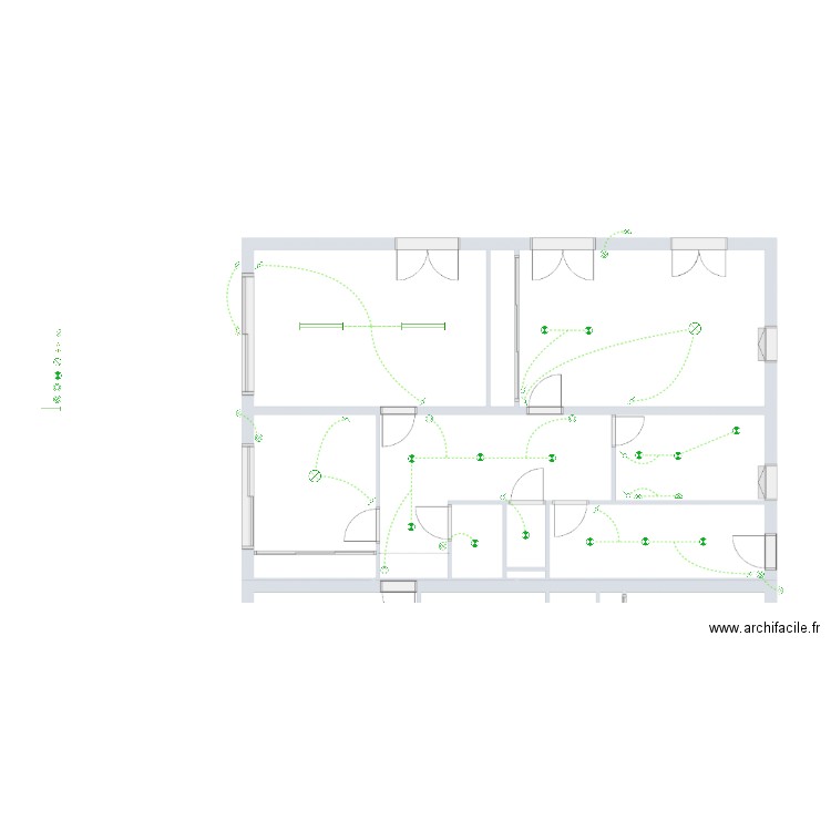 RT 25-460 De La Fournière Garage Eclairage. Plan de 0 pièce et 0 m2