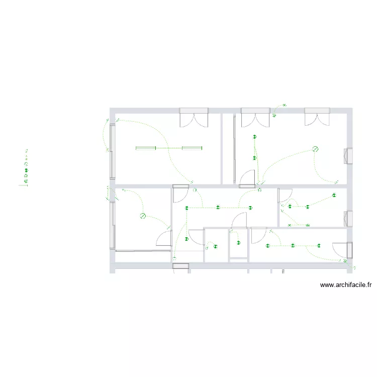 RT 25-460 De La Fourni&egrave;re Garage Eclairage. Plan de 