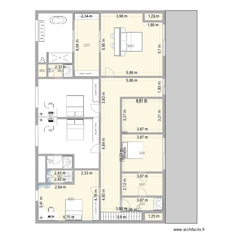 2e étage A. Plan de 0 pièce et 0 m2