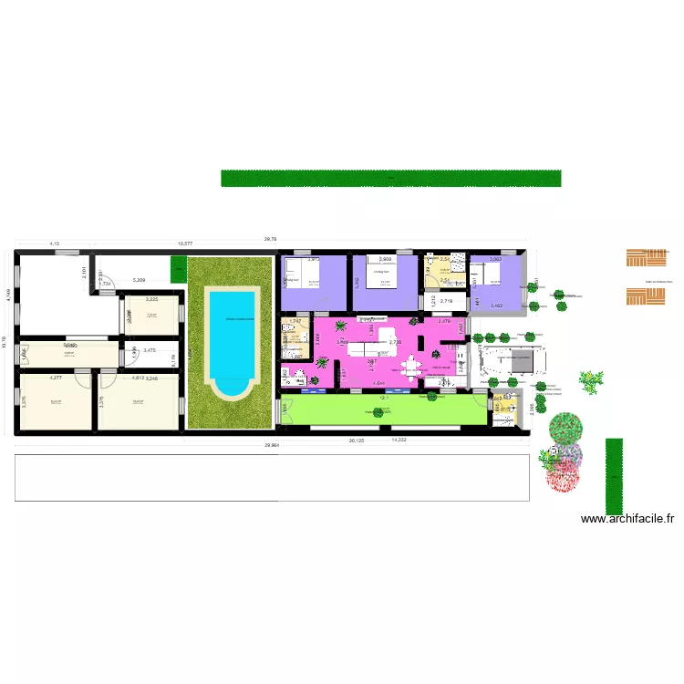 Maison Diouma ka Albert. Plan de 