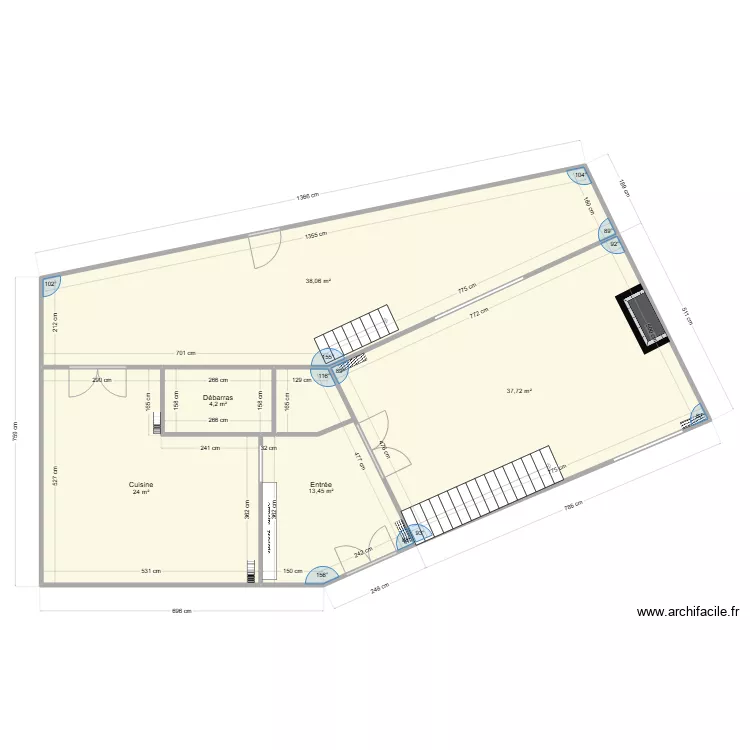 HERIBAN RDC. Plan de 